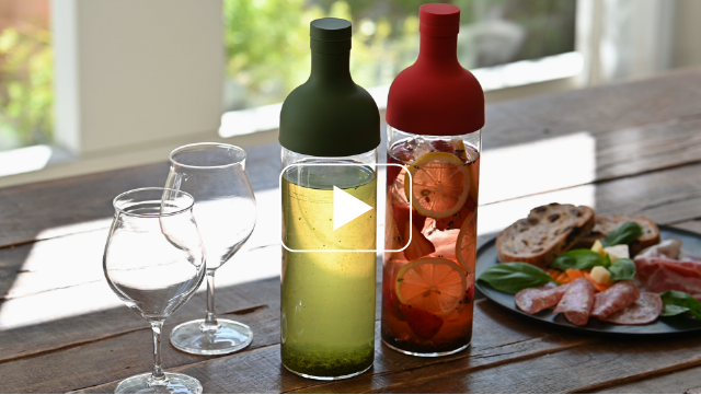 HARIO Filter-in Bottle & Tea Glass Set –