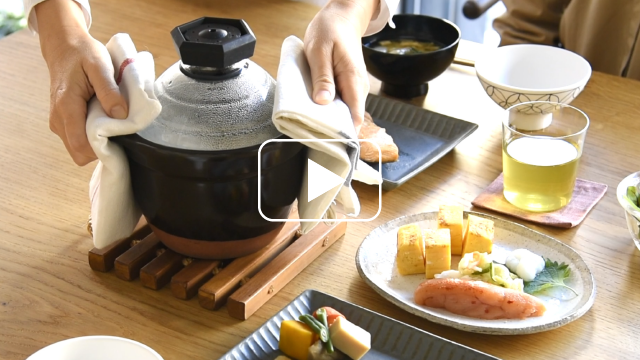 Hario Gas/Induction 1-3Go Yukihira Rice Cooker Pot Glass Lid