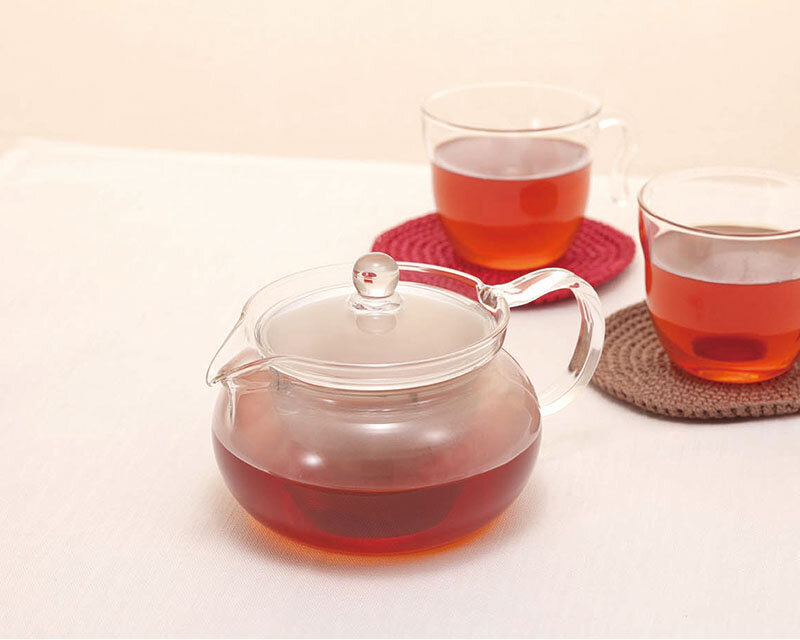 Glass Hario 'ChaCha Kyusu Maru' Teapot Heatproof Glass Teapot 700 mL 