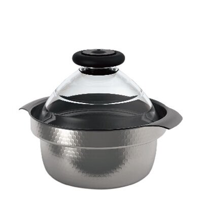Stainless Steel Pot With Glass Lid And Drain Spout On A White Background Stainless Steel Pot Glass Lid Drain Spout 273590803