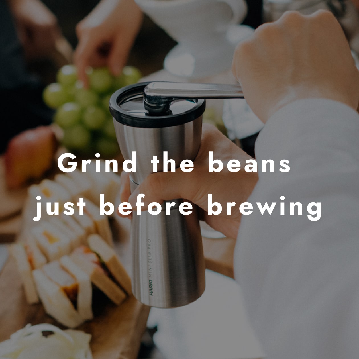 Hario Coffee Grinder, Hand Burr Coffee Grinder - Erie Coffee Roasters, LLC